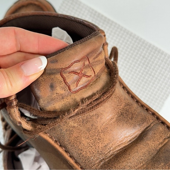 Twisted X Comfort Leather Moc Toe Chukka Shoes Brown 7.5 main image 11